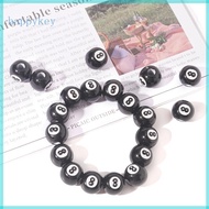 HAP Black Chunky- Bubblegum  Beads with Number 8 Beads for DIY Home Party Decor