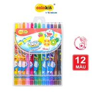 Bút sáp vặn Colokit Doraemon TCR-C04/DO