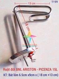 Ruôt đốt INOX đa năng cho bình Nóng Lạnh ARISTON PICENZA vuông loại 15L - 30L bát bầu dục lõm