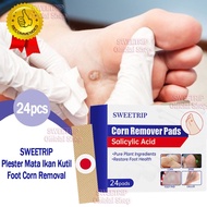 MATA 24 Pads Fish Eye Plaster Wart Remover Foot Corn Removal Patch Fish Eye Remover Most Effective F