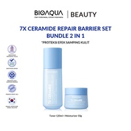 BIOAQUA BEAUTY 7X Ceramide Skincare Paket Repair Barrier Set With Moisturizer Cream/Hydrating Toner/