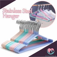 AMK - Premium Stainless Steel Hanger 5/10 Pcs Clothes Shawl Anti-Slip High Quality Space Saver Wardr