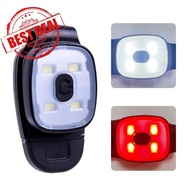 Usb Charging Led Headlight Clip Light Multifunctional Light Camping Accessory Warning Portable E3n1