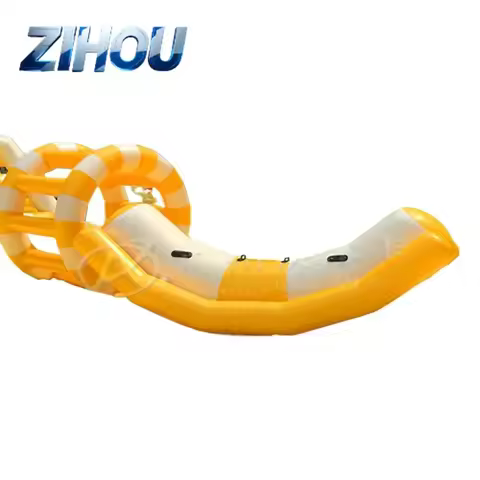Custom Inflatable Water Castle Seesaw Banana Boat for Kids Ocean Ball Pool Trampoline Playground Toy