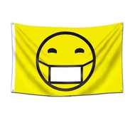 Source Happy Smiley Face fg Mask Smiley Face Flag 90 * 150cm 3 * 5ft