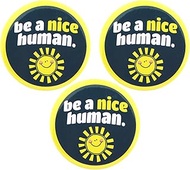 Positive Quote Buttons, Be A Nice Human Encouraging Pins, Accessory for Teachers and Customer Servic