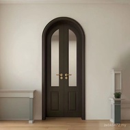 Door Craft Arc Retro Door Arc-Shaped Glass Door Arched Door Door Iron Craft Retro Bedroom MRDX