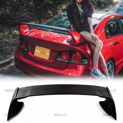 Suitable for Honda Civic FD2 8th generation 2005-2011 MUGEN rear spoiler ABS material luggage compar