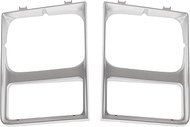Front Driver & Passenger PAIR HeadLight Door Bezel, For 85-88 Chevy Blazer, Suburban CK, 85-86 GMC C