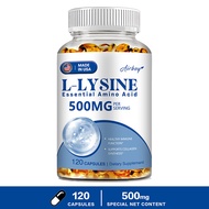 แอล-ไลซีน (L-lysine HCl) 500 มก. กรดอะมิโนที่ช่วยสนับสนุนการทำงานของภูมิคุ้มกันและการสังเคราะห์คอลลา