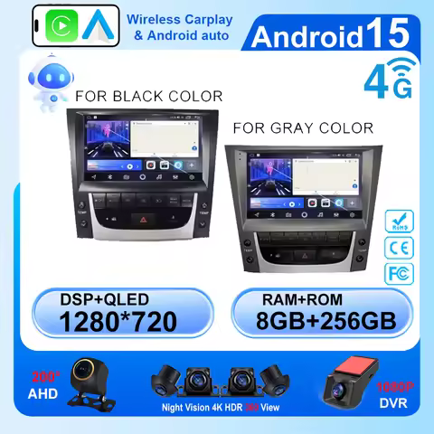 Android 15 Car Radio Wireless Carplay For Lexus GS300 S190 GS350 GS400 GS430 GS450h GS460 GS 300 III