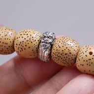 12mm S925 Silver Spacer Chinese Dragon Bread Ring Spacer Solid Dragon Spacer Bead Spacer Wenwan Spac