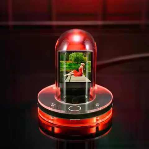 Nixie Tube Clock Table Clock Electronic Photo Album Weather Clock Smart Weather Station Desktop Orna