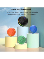 Large 6.6cm/2.62in Smart Bounce Ball Pet Toy - Interactive, Activates Exercise, Self-Rolling, Suitab