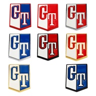 3D high-quality metal GT car emblem; new GT car logo side sticker; size: 5.4cm*8cm