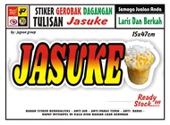 STIKER KACA GEROBAK TULISAN JASUKE