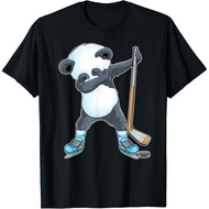 Dabbing Panda Ice Hockey Panda Funny Ice Hockey T-Shirt
