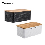 [Phenovo] Iron Bread Box Bread Bin Bread Holder Kitchen Storage Container Bread Organizer