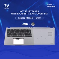 [New] Laptop Keyboard with Palmrest & Back Cover Set for 5420