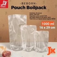 POUCH BOILPACK 1000 KEMASAN PLASTIK STANDING POUCH BENING TRANSPARAN TAHAN PANAS REBUS 1000ML KPACK