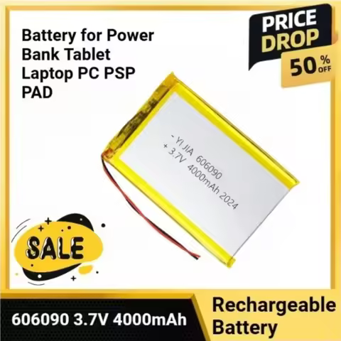 606090 3.7V 4000mAh 14.8Wh Li-Polymer Battery for Power Bank Tablet Laptop PC PSP PAD Lithium Polyme