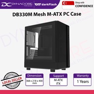DARKFLASH DB330M MESH BLACK TEMPERED GLASS m-ATX CASING