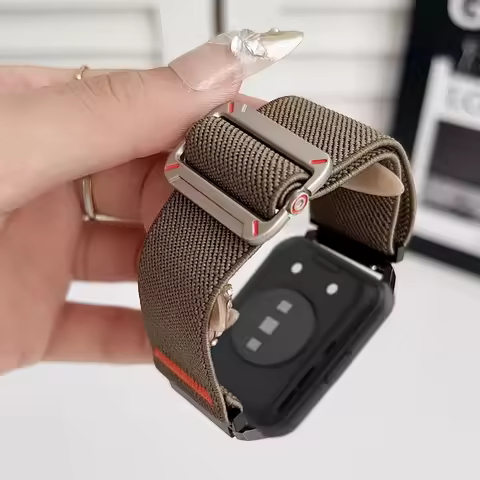 Sport Strap for Samsung Galaxy Watch Fit 3 Adjustable Nylon Band for Samsung Galaxy Fit 3 Nylon Elas