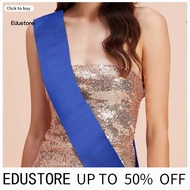 <COD> Party Sash Blank Solid Color Costume Accessory Fabric Bride Shoulder Strap Wedding Award Cerem