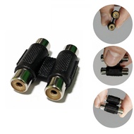 2-RCA Jacks to 2-RCA Coupler Female 2 RCA Audio Adapter Cable