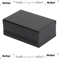 FKILA Aluminium Electric Box, Split Type Black Electric Box, Water Proof Striped /Glossy Style 46*76