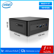 Intel NUC 11 NUC11PAHi7 Canyon Mini PC Desktop(16GB RAM + 512GB SSD) Win10 Pro Mini Computer โปรเซสเซอร์ Intel Core i7-1165G7 4Core กราฟิก Intel Iris Xe 28W WiFi6 Thunderbolt 3