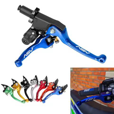Motorcycle CNC Clutch ASV Folding Brake Clutch Lever Set For KTM Honda Kawasaki Yamaha XR50 Pit Dirt