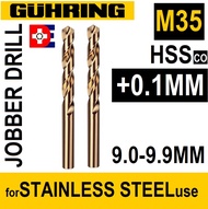 drill bit Guhring Germany M35 HSSco Drill bit Jobber drill Twist drill stainless steel drill use 9.0