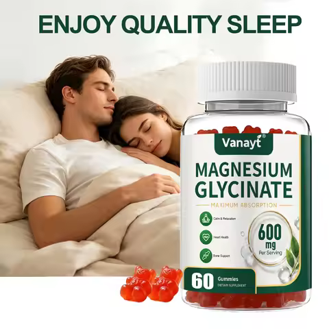 Magnesium Glycinate 600mg Per Serving With Black Pepper Vitamin D3 B6 Supports Normal Muscle Joint N