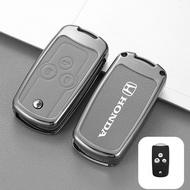 MOOGU Honda Civic FB 9Gen 1.8 2012-2016 / Accord FLIP Remote Car Key Metal + Cow Leather Protection 