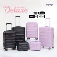 (ประกัน1ปี) Tpartner แท้ กระเป๋าเดินทางล้อลาก DELUXE เฟรมซิป แข็งแรง ลายตาข่าย ป้องกันรอยขีดข่วน เบา