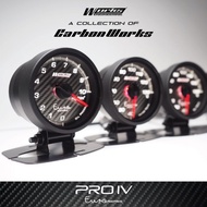 Works Engineering Pro IV 52mm Euro Carbon Series Gauge Meter (3 BAR BOOST)