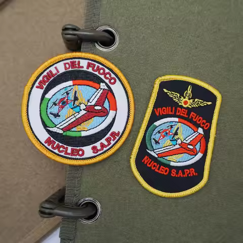 VIGILI DEL FUOCO NUCLEO S.A.P.R.,High quality embroidery patches,Tags and badges with hooks ,for clo