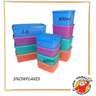 Tupperware Snowflake 1.3L/ 800ml/ 400ml Bekas Simpan Sayur Vegetables Fruits Container