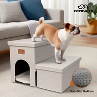 Pet Climbing Ladder Foldable Storage Step Dog Stair Climbing Anti-Slip Cat Dog Sofa Ladder