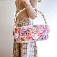 乾燥花喜糖籃【花舞精靈】送客/客製化/婚禮用品/野餐籃