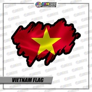 VIETNAM FLAG STICKER【STICKER PRINTED】