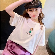 (24 Hours Delivery)KIDS TNASA New Children's Short-Sleeved T-Shirt Summer Cartoon Printing Round Nec
