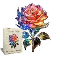 Taiwan Shipping Puzzles Wooden Alien Cross-Border Rose Irregular Puzzles, Gifts, Decompression 9/1
