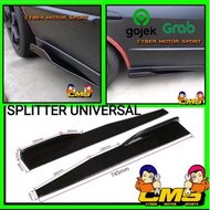 universal sideskirt Honda brio . winglet samping add on side skirt. tambahan body samping mobil styl