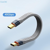 Cool3C USB4 Data Cablepatible Thunderbolt 3 4 40Gbps USB C To Type C Short Cable 240W 8K60Hz For  15