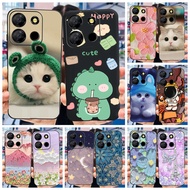 Itel A60 A60s A662LM Cute Cat Dinosaur Pattern Phone Case ItelA60 A 60 60s Soft Silicone TPU Case