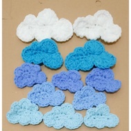 Knitting Clouds Application Variation A Size 5, 6, 7, 8, 9, 10 cm