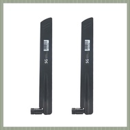 ( S U Z B )2 Pcs 3G 4G 5G Antenna 600-6000MHz 18DBi Gain SMA Male for Wireless Network Card Wifi Rou