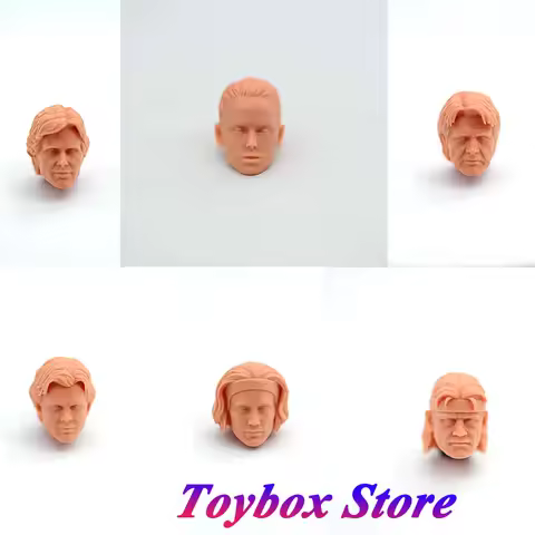 1/12 Fiction Movie Han Solo Bad Batch Hunter Rey Bo-Katan Kryze Female Soldier Unpainted Head Sculpt